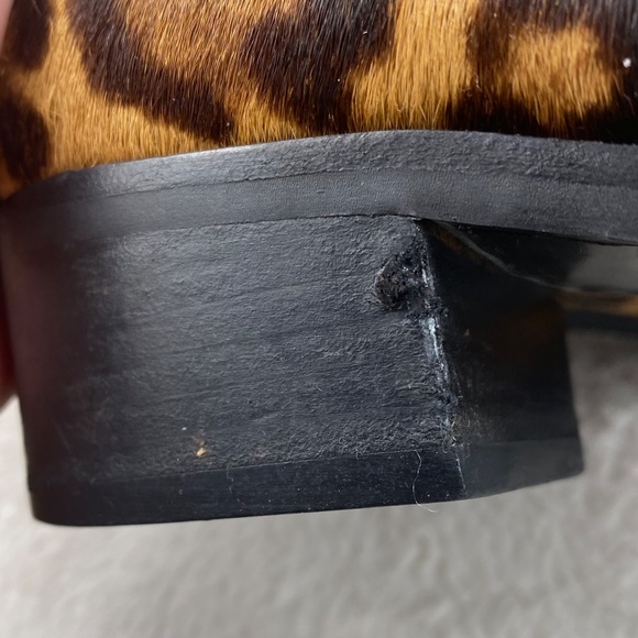 Marc Fisher Yale Ankle Boots Booties Chelsea Sz 6.5 Animal Print Calf Hair - Picture 9 of 10